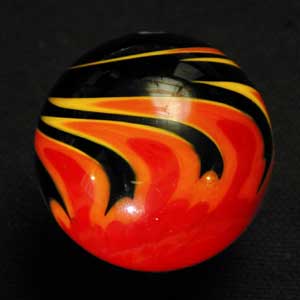 Hotrod Marble - Fireball marble