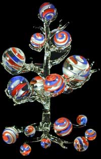 Fourth of July Marble Tree